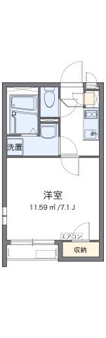 クレイノＦｒｅｅｓｉａの間取り|代表的な間取のため実際の間取とは異なる場合があります