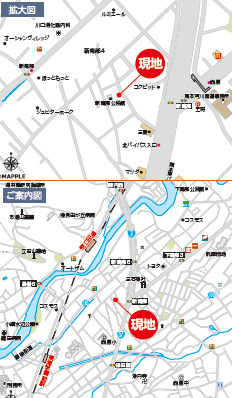 ハートフルタウン／東区新南部4丁目370番／B号棟の地図