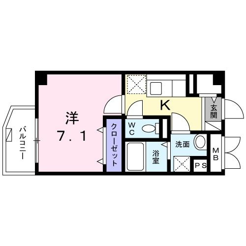 コ　オリナ　川崎の間取り|間取りです。