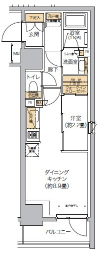 リビオメゾン西麻布の間取り
