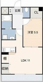 コンフォート平戸Ⅱの間取り