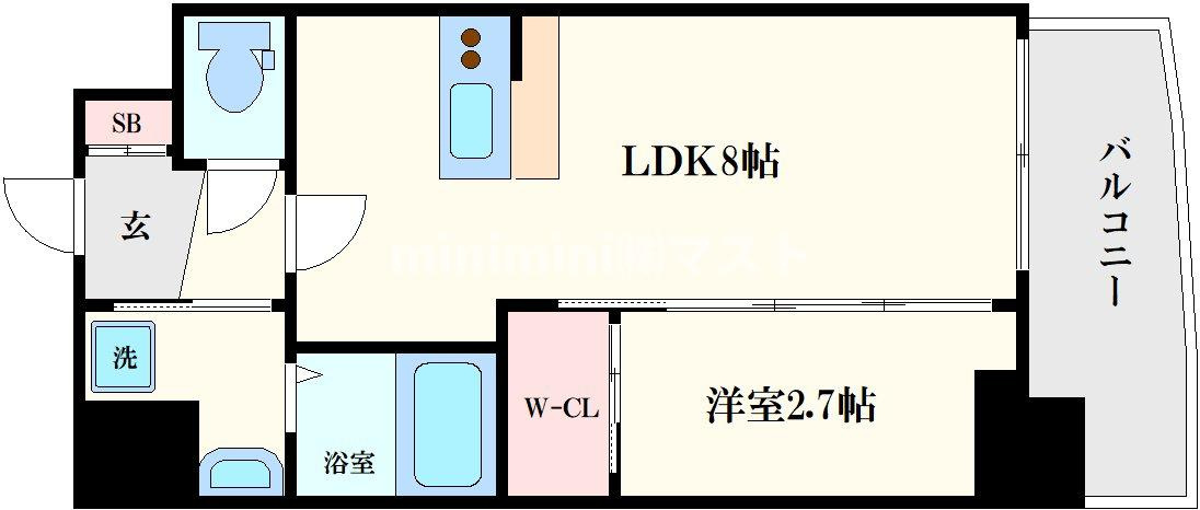 セレニテ天満橋アリアの間取り