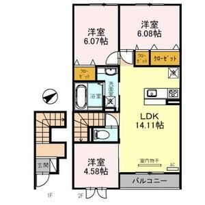 【間取り】 | 秀豊2号館 | 間取り図