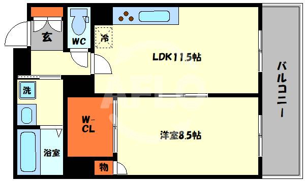 富士プラザⅤ　波除小学校の間取り|富士プラザⅤ　間取り