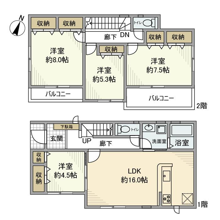 富士見町戸建の間取り