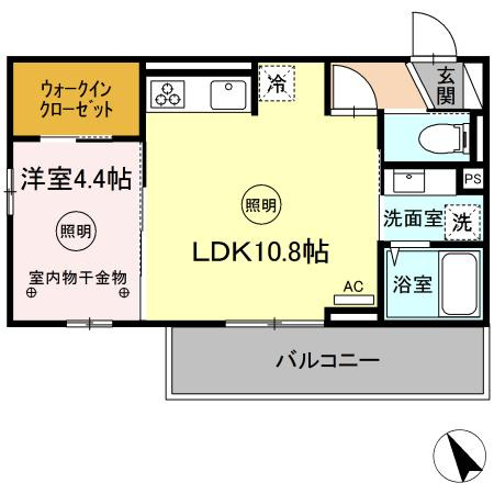 D-room M.Kの間取り