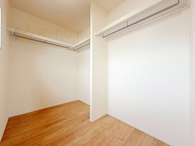 ひたちなか市栄町1期　新築戸建て　1号棟の収納|人気のウォークインクローゼット！アウター類はもちろん、季節ものや寝具も収納できます！