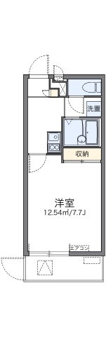レオパレス拓亀島の間取り