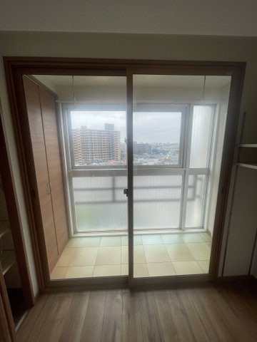 山王スカイマンションのバルコニー