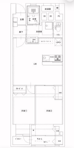山王スカイマンションの間取り