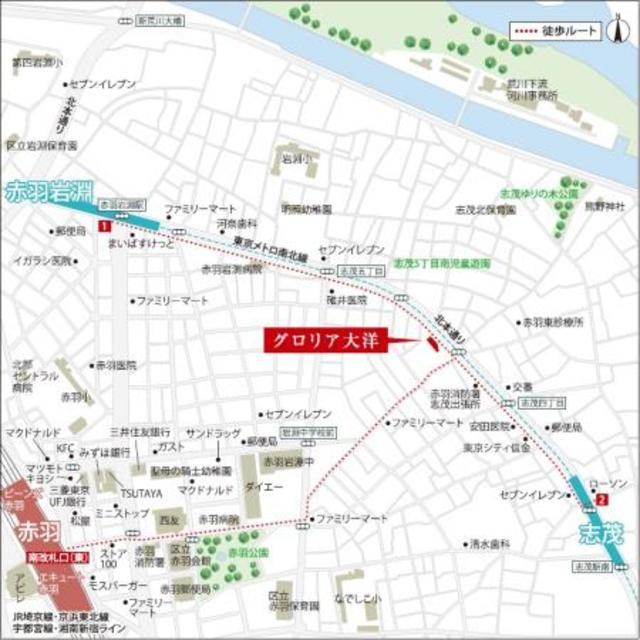 グロリア大洋の地図