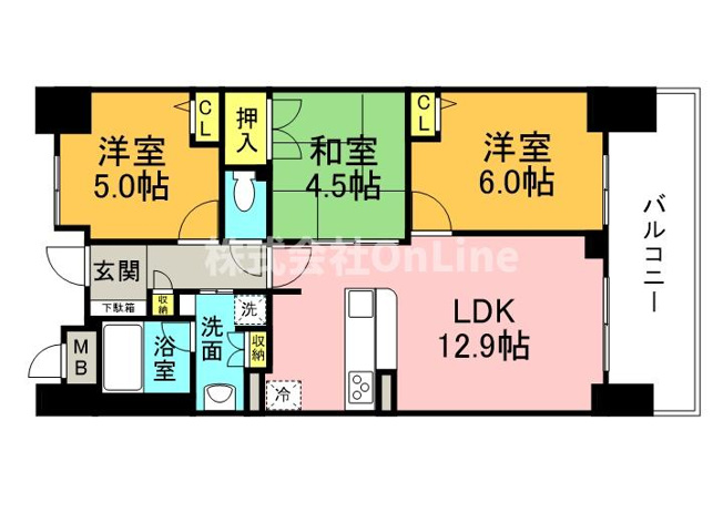 【間取り】 | EC八戸ノ里ステーションプレッソ