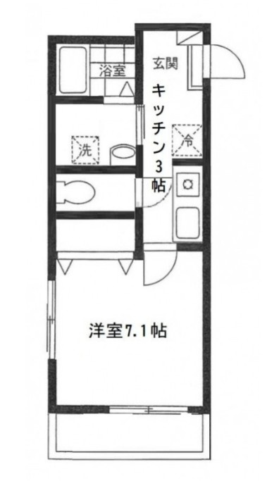 テラスド代々木Ⅰの間取り|間取りです。