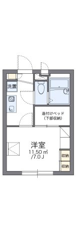 レオパレスリューヴァの間取り
