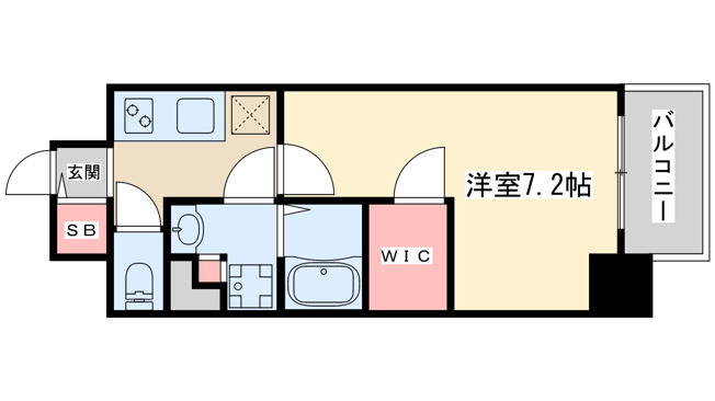 【間取り】 | プレサンス堺筋本町エグゼブラン