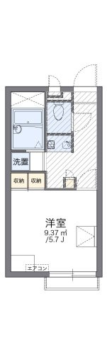 レオパレスアーバンコート東大沢の間取り