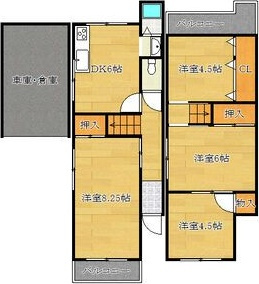 点野1丁目貸家の間取り