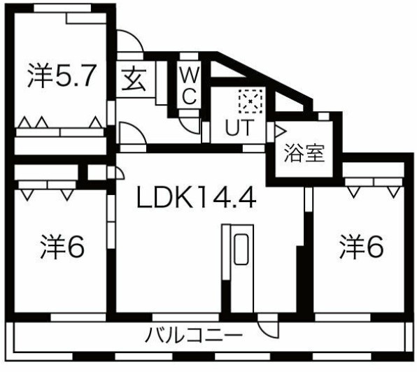 ガレリア香里ケ丘レジデンスの間取り