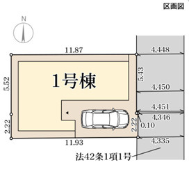 リーブルガーデン葛城市疋田6期の区画図
