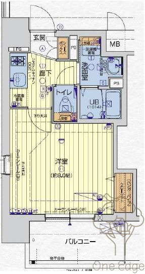 レオンコンフォート新梅田Ⅲの間取り