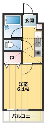 【間取り】 | ＰｏｎｙＶｉｌｌｅＢ棟 | ロフト付きのお部屋です！