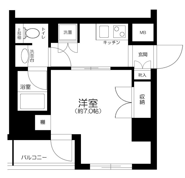 パレステュディオ新宿パークサイドの間取り