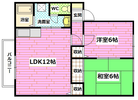 コートピア堀田の間取り