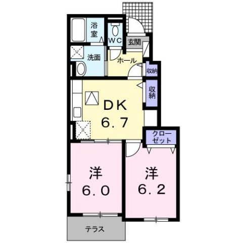 ベル・カーサ　Ａの間取り