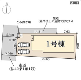 リーブルガーデン葛城市林堂4期の区画図