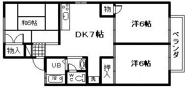 【間取り】 | メルヘン三宅　B棟