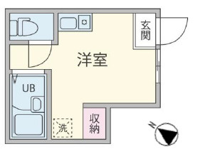 新宿区高田馬場４丁目のアパートの間取り