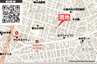 ケイアイグレイス／中央区帯山3期／2号棟の地図