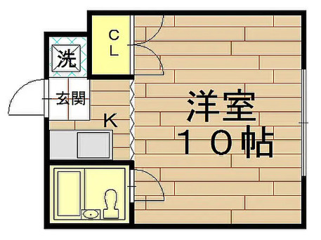 京都市中京区大宮通三条下る三条大宮町の一棟マンションの間取り