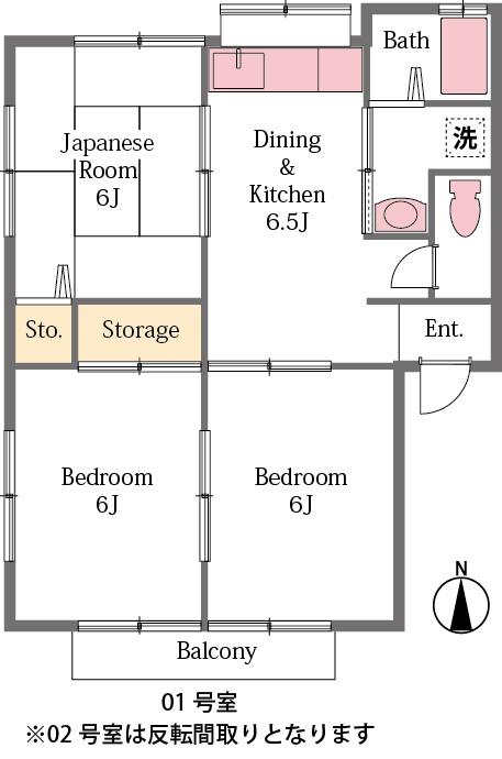 利根川ハイツA棟の間取り