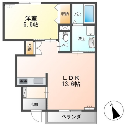 リアンの間取り|間取図