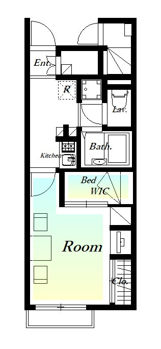 レオパレスプルミエールの間取り