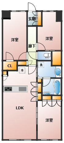 アーバンパレス東松山の間取り