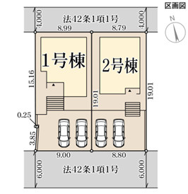 リーブルガーデン神戸市須磨区白川台5期の区画図