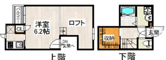 【間取り】 | ＣＢ宮原エヴァン | 間取りです。