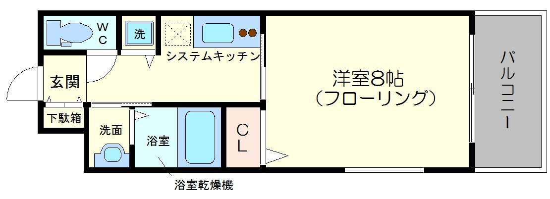 オリエンタル靱本町の間取り