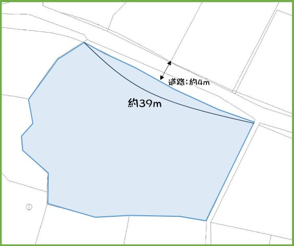 本部町辺名地の区画図
