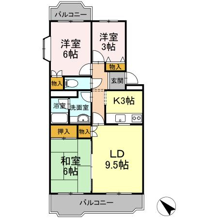 第2コスモスヴィラの間取り