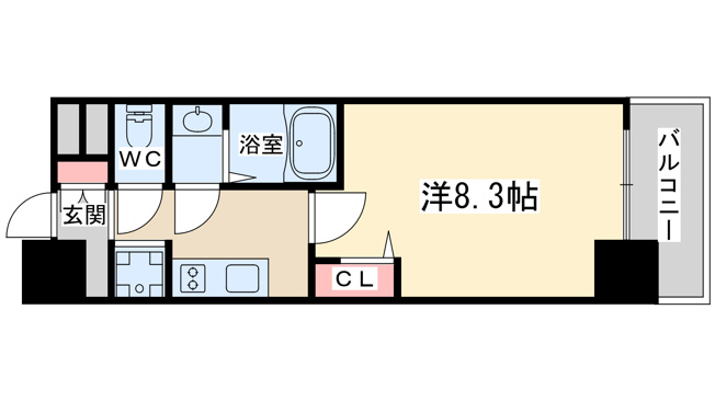【間取り】 | プレサンス心斎橋ソレイユ