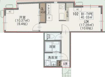 パルゼ経堂の間取り