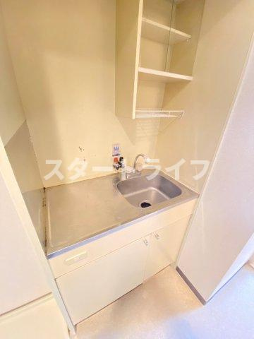 大阪市東淀川区下新庄４丁目の賃貸マンションのキッチン