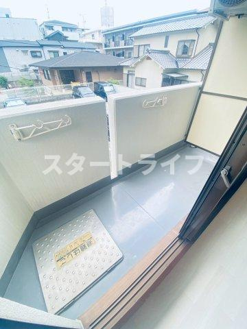 大阪市東淀川区豊新２丁目の賃貸マンションのバルコニー