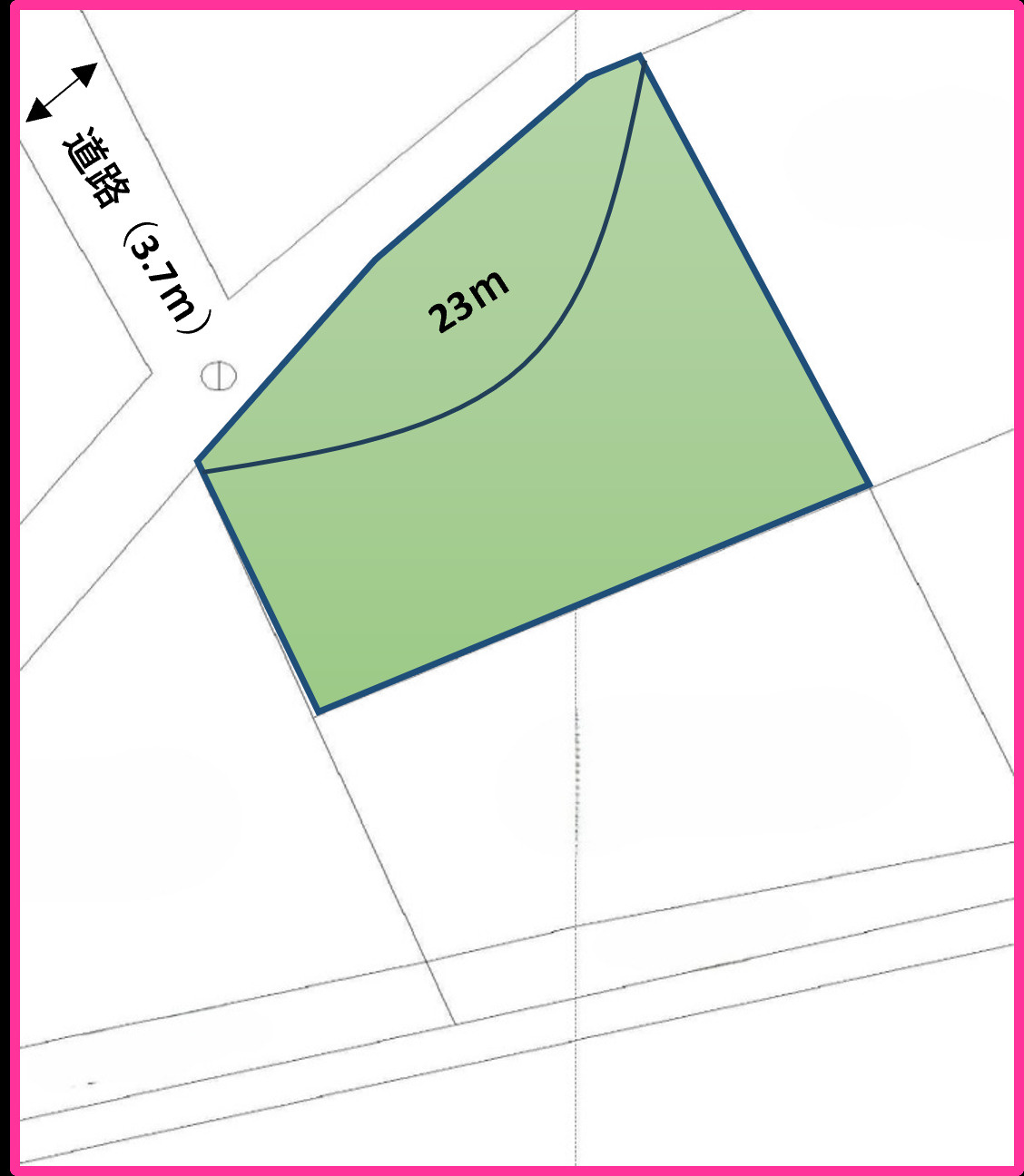名護市喜瀬土地の区画図