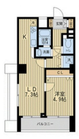KDXレジデンス幡ヶ谷の間取り
