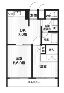 【間取り】 | Ｔ’ｓ　ｇａｒｄｅｎ大島 | 間取りです。