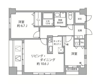 【間取り】 | ＳｕｎＳｐｒｉｎｇＴｏｗｅｒ | 間取りです。